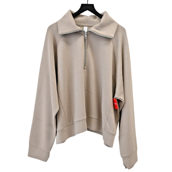 Spanx Fawn Airessentials Half Zip Pull-Over Sweater Size 3x 50346R - Picture 1 of 9